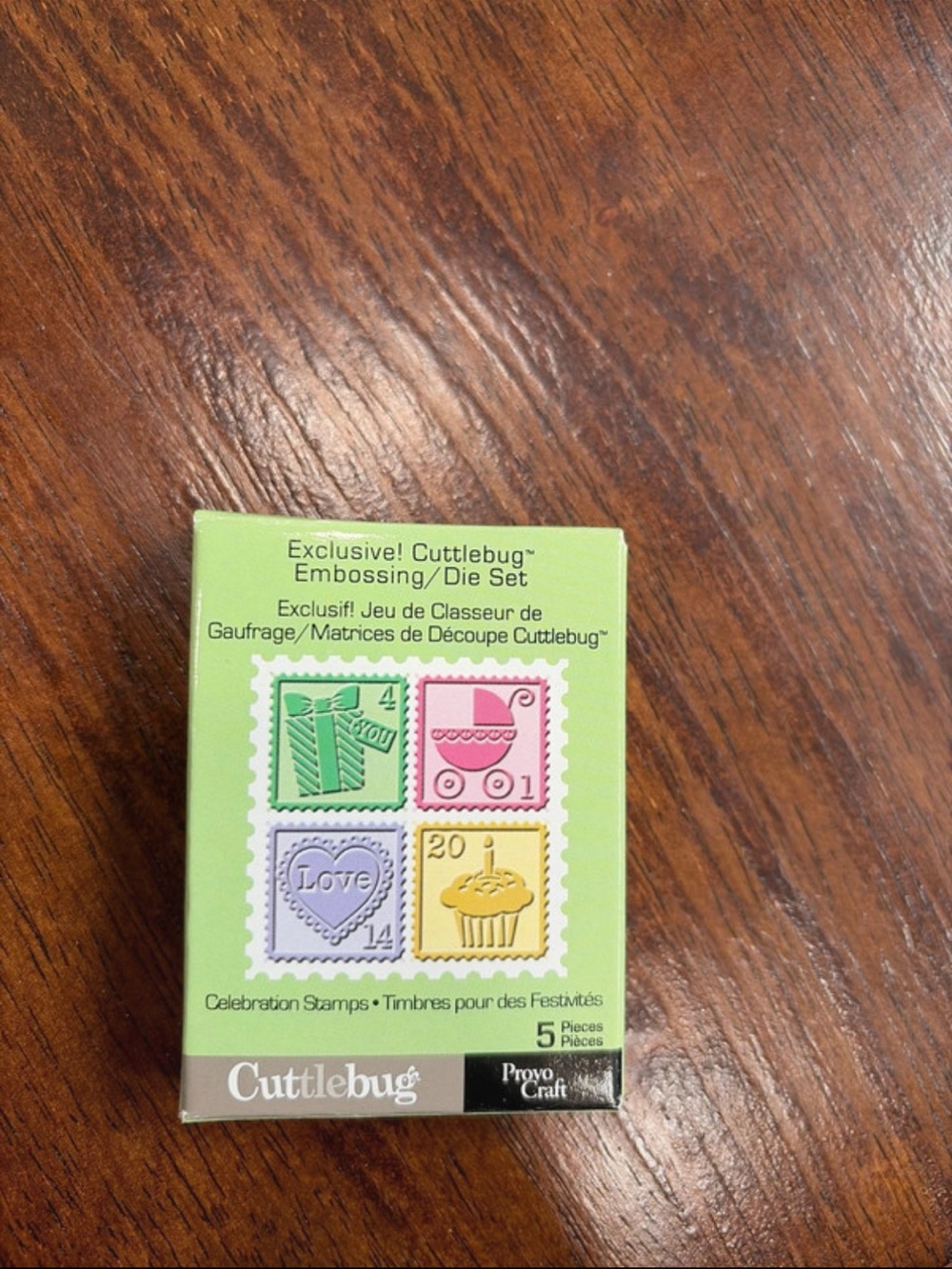 Cuttlebug Celebration Stamps Embossing/Die Set